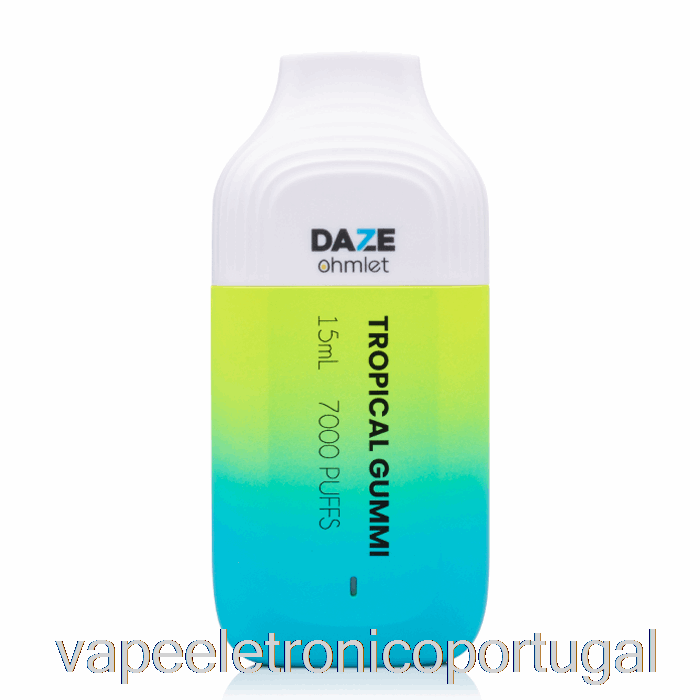 Vape Eletrônico 7 Daze Ohmlet 7000 Goma Tropical Descartável
